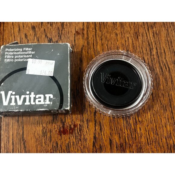 Vivitar 58mm Polarizing Lens Filter Circular Polarizer - Picture 1 of 5